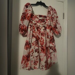 Abercrombie Emerson Dress - Red Floral NEW